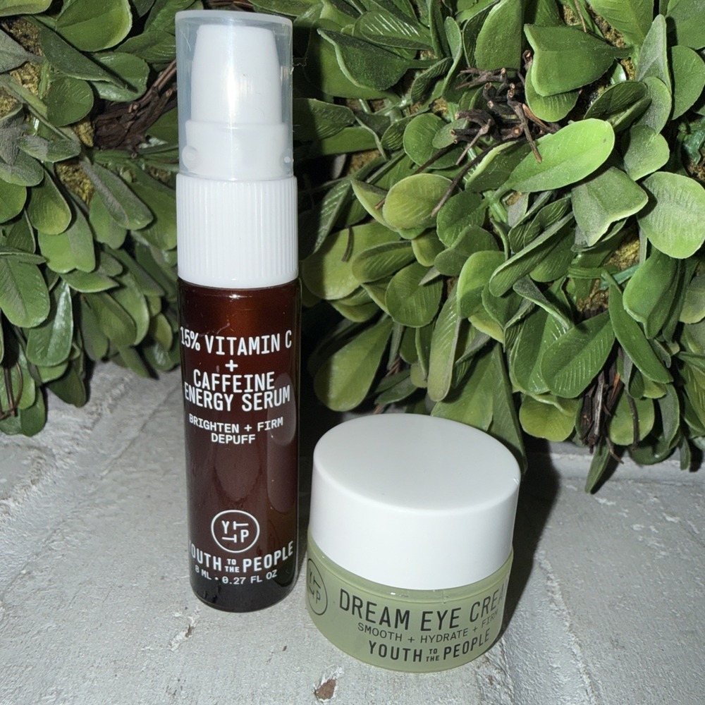 Youth to the People Dream Eye Cream and‎ Vitamin C, Caffeine & Energy Serum